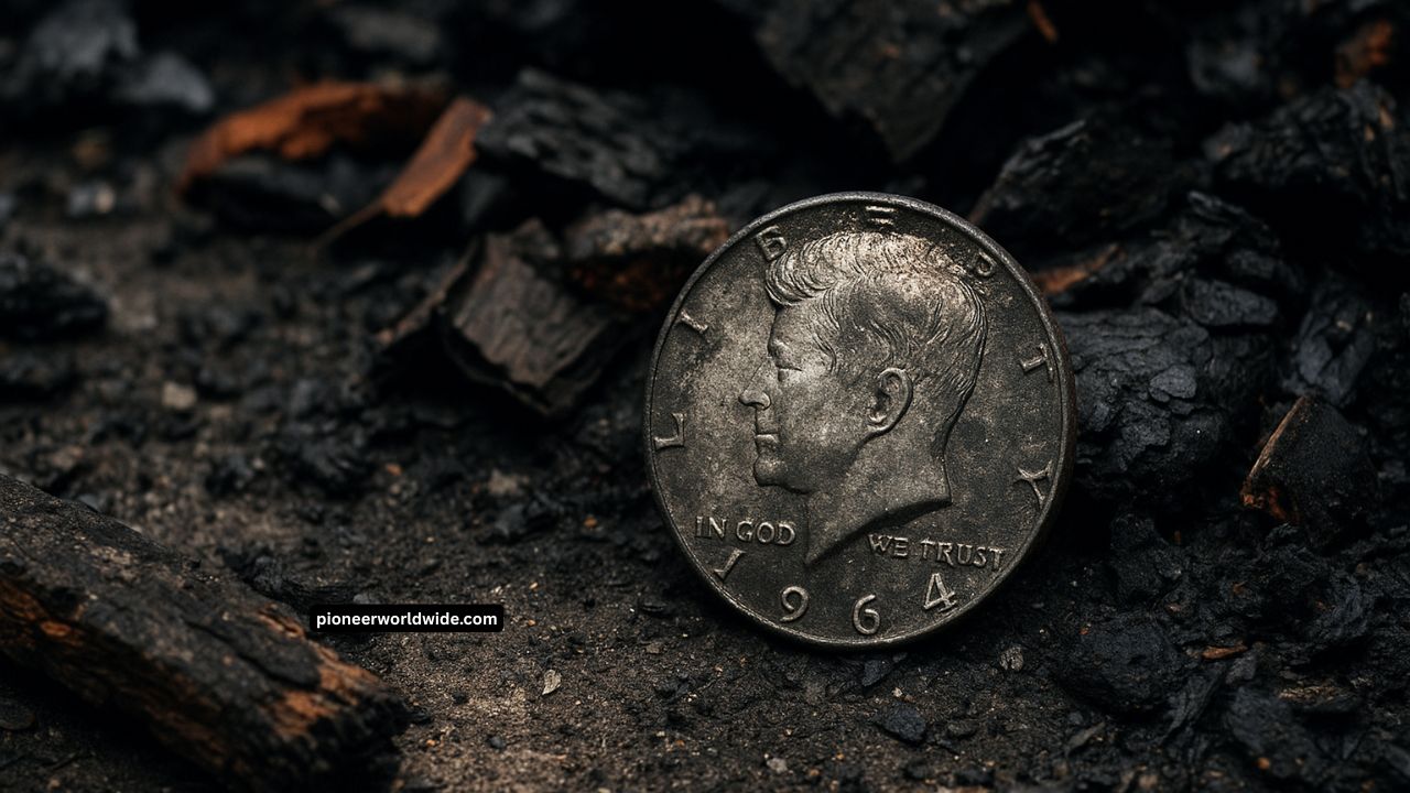 Burnt Kennedy Half Dollar Survives House Fire — Auction Bids Soar To $75K