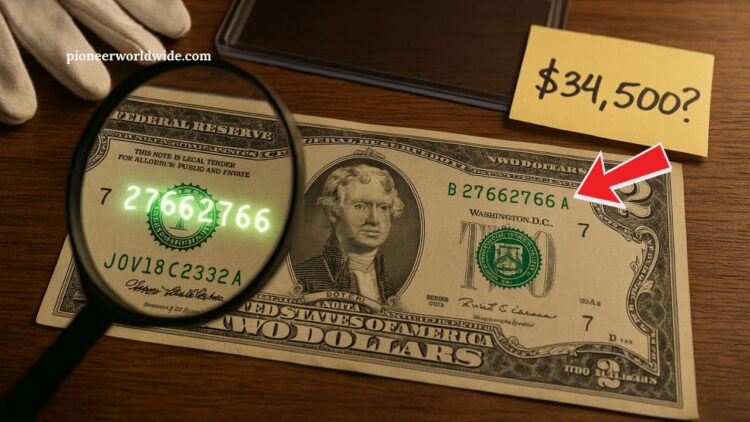 Pocket Change Jackpot - 2017A $2 Bill With Repeater Serial Worth $34,500